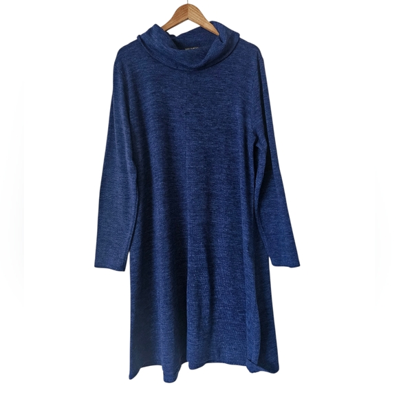 Banana Republic Factory Dresses & Skirts - Banana Republic Factory Royal Blue Cowl Neck Cozy Swing Sweater Dress, Size XL